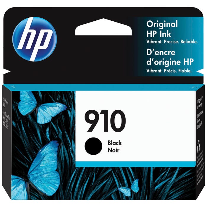 HP 910 Ink Cartridge, 3YL61AN, Black