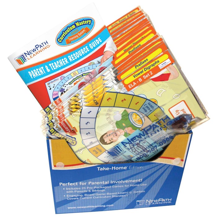 NewPath Learning English Language Arts Curriculum Mastery Take Home Game Edition, Grade 4