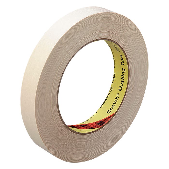 Scotch 232 High Performance Masking Tape, 3 Inch Core, 2 Inches x 60 Yards, Tan