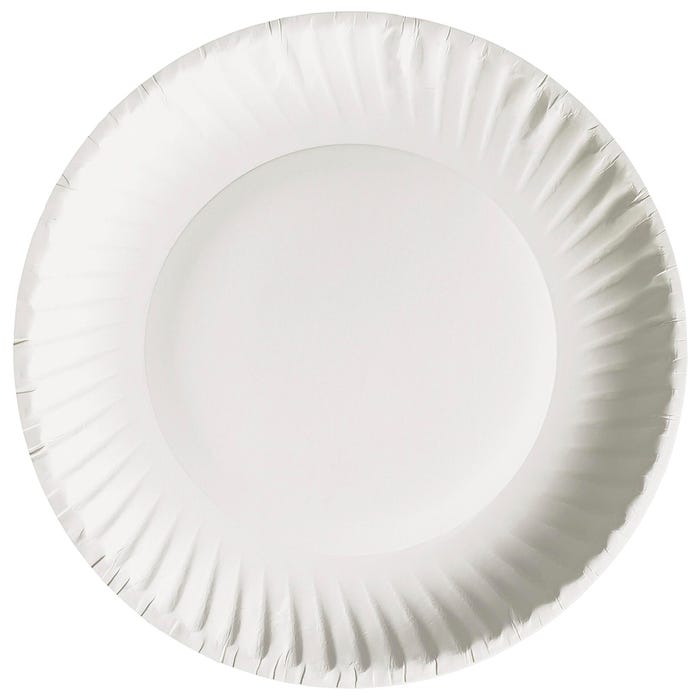 AJM Packaging Green Label Economy Paper Plates, 9 Inches, Pack of 1200