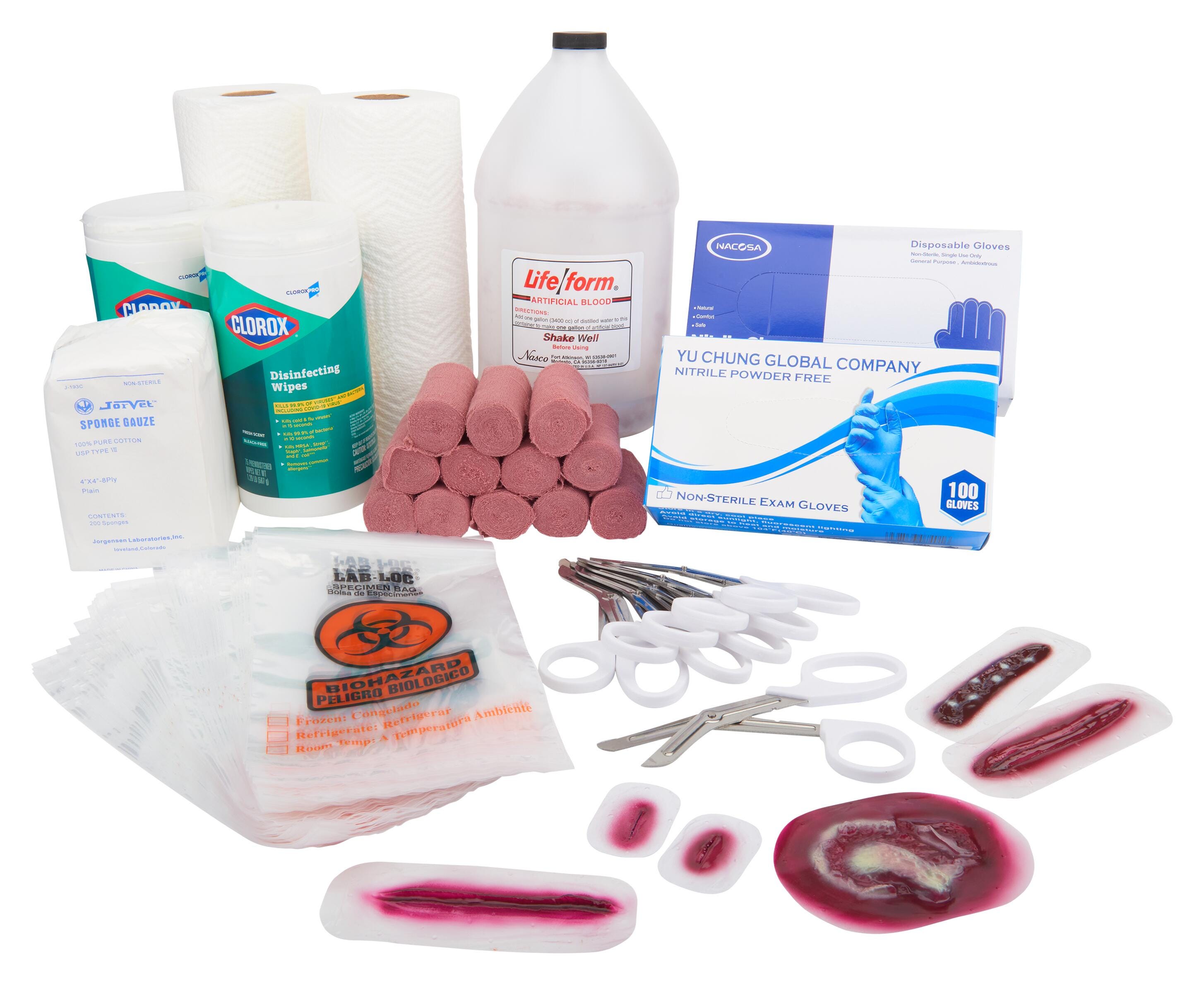 Nasco First Aid & Blood Pathogens Deluxe Kit