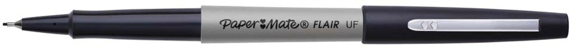 Paper Mate Flair Felt Tip Pen, Ultra Fine Point, 0.4 mm, Black 800876