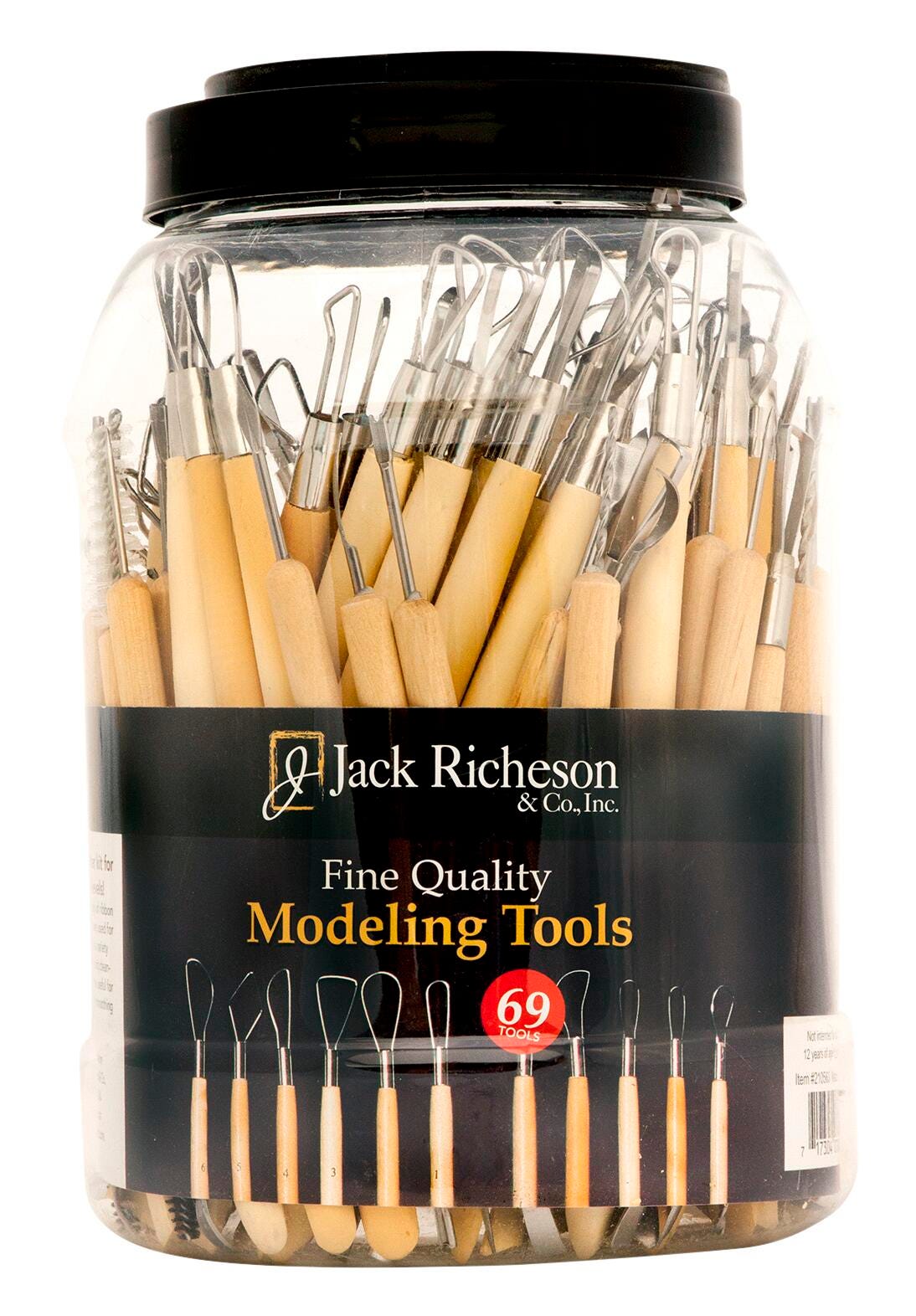 Jack Richeson Double Ended Clay Modeling Tool Set, Assorted Size, Set of 69 407373