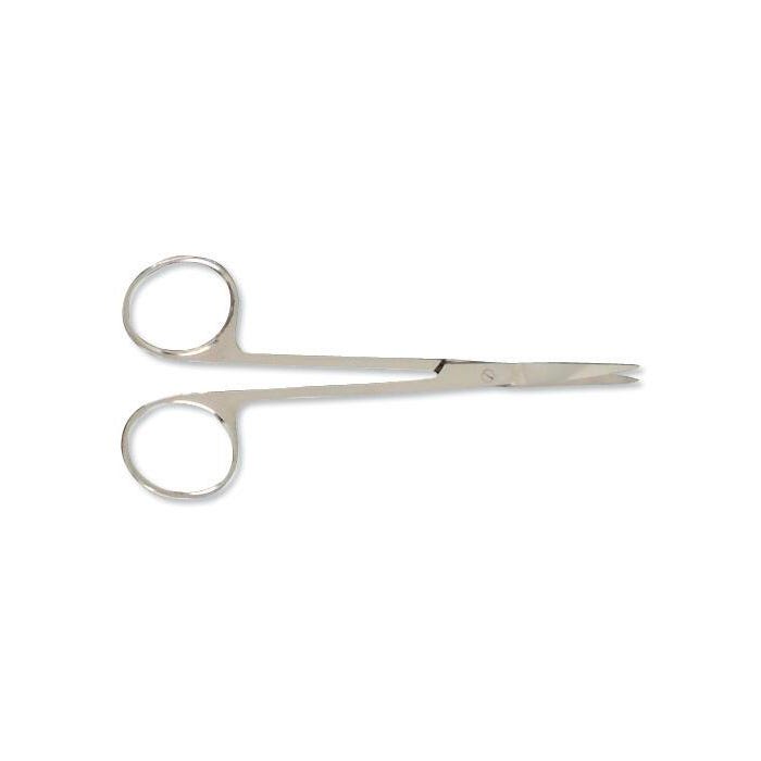 DR Instruments Iris Scissors, Straight Blade, Fine-Point Tip, 4-1/2 Inches