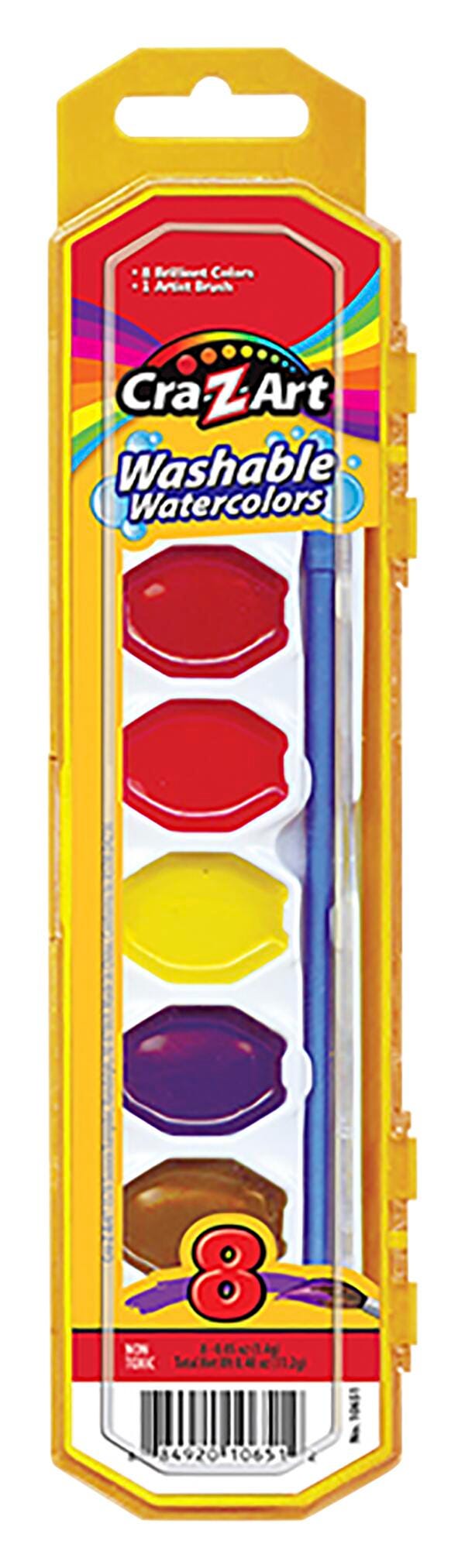 Cra-Z-Art Washable Watercolors, Set of 8, Item Number 2044641