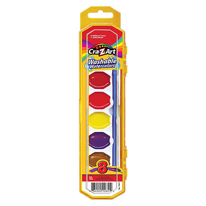 Cra-Z-Art Washable Watercolors, Set of 8