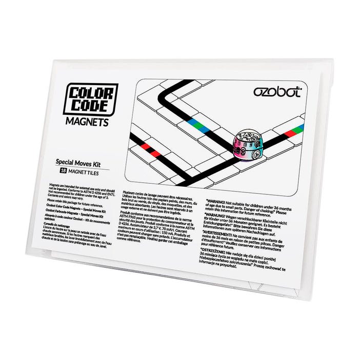 Ozobot Color Code Magnets Special Moves Kit, 18 Pieces