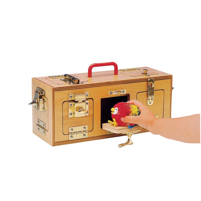 FlagHouse Giant Lock Memory Box with Locks, 15 x 7 x 7 Inches