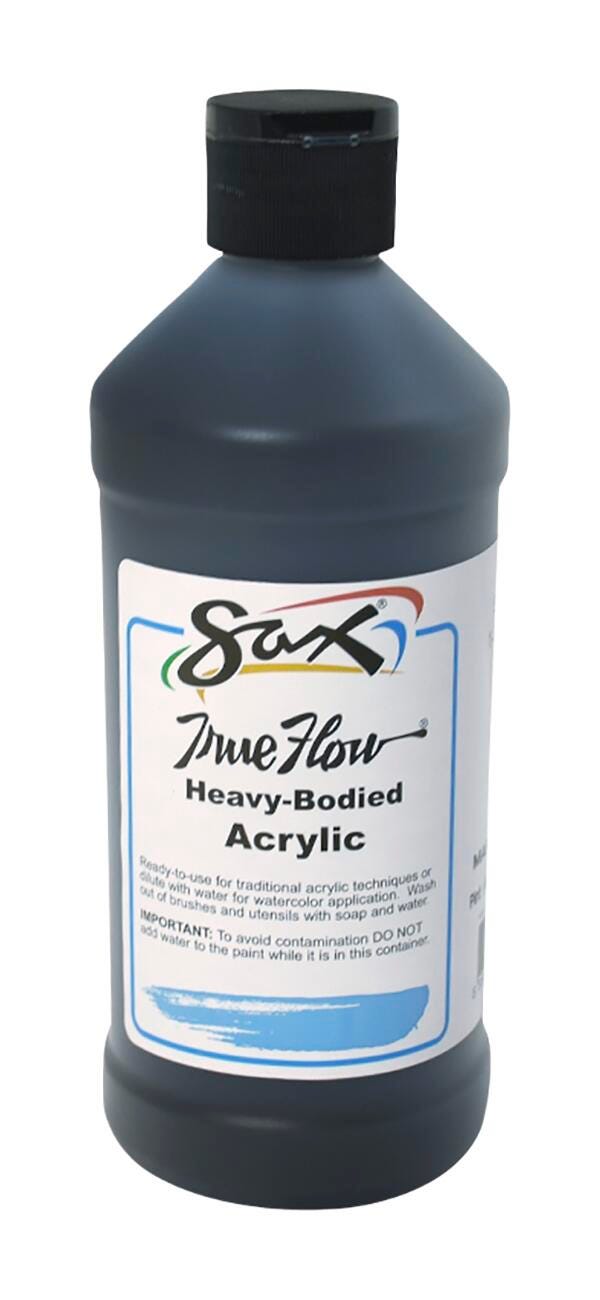 Sax Heavy Body Acrylic Paint, 1 Pint, Mars Black Item Number 1572471