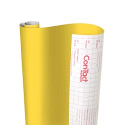Con-Tact Self-Adhesive Contact Paper, 18 Inches x 50 Feet, Yellow, Item Number 2093494