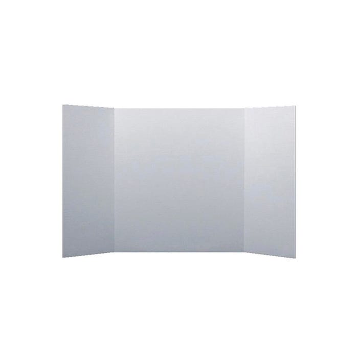 School Smart Presentation Board, 48 x 18 Inches, White, Pack of 10