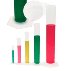 United Scientific Measuring Cylinder, Hex Base, pp, 2000ml, Item Number 2089955