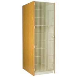 Stevens I.D. Systems 2 Compartment Instrument Storage, Grille Doors, 27 x 40 x 84 Inches 4001051