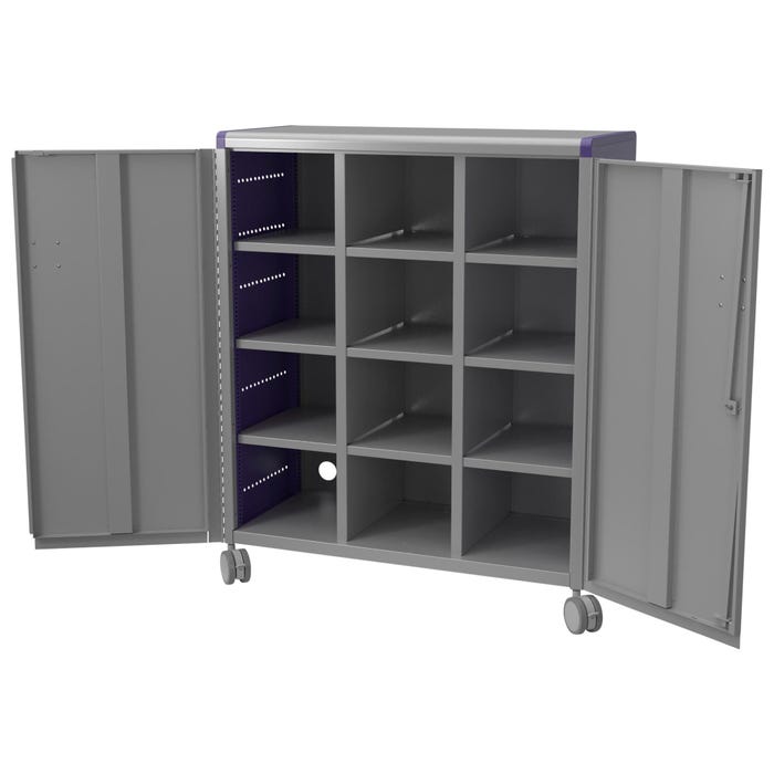 Classroom Select Geode Tall Cabinet, Triple Wide, 12 Cubbies