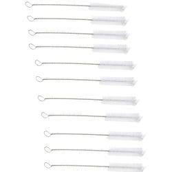 Frey Scientific Test Tube Brush, 3 L x 1 W in, Nylon Trim, 9 L in, White, Pack of 12, Item Number 560101