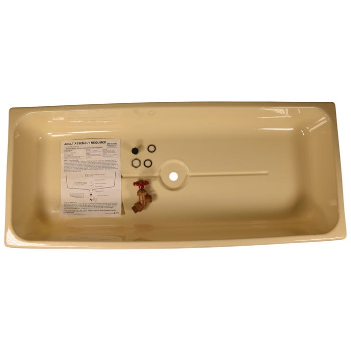 Childcraft Replacement Tub with Faucet Drain, 44-1/2 x 19-1/2 x 6 Inches, Beige