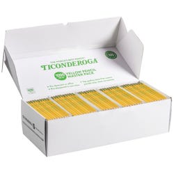 Image for Ticonderoga Classic Wood-Cased Pencil Master Pack, No 2 HB, Sharpened, Yellow, Box of 1000 from School Specialty