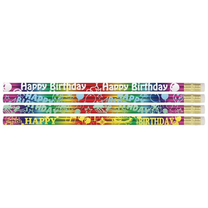 Musgrave Pencil Co. Happy Birthday Pencils, Pack of 12