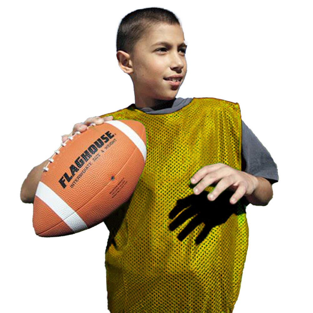 FlagHouse Nylon Intramural Vest, Youth, Gold 2120596