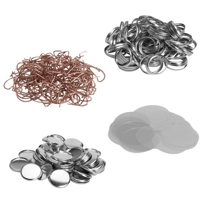 Neil Enterprises Metal Button Parts, 1 Inch, Pack of 1000