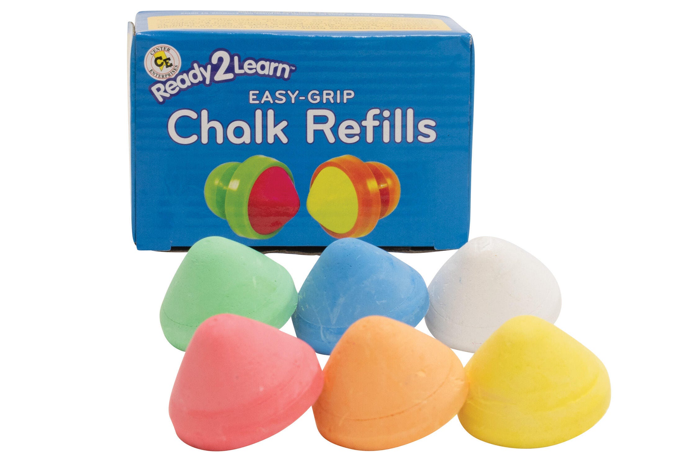 Image for Ready2Learn Easy Grip Chalk Refills, Assorted Colors, Set of 6 from School Specialty