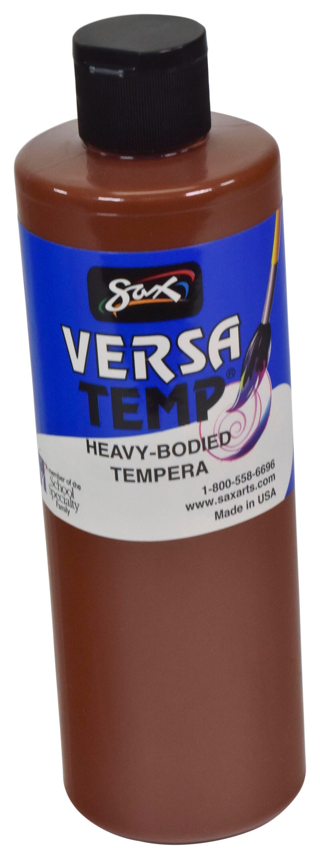 Image for Sax Versatemp Heavy-Bodied Tempera Paint, 1 Pint, Brown from School Specialty