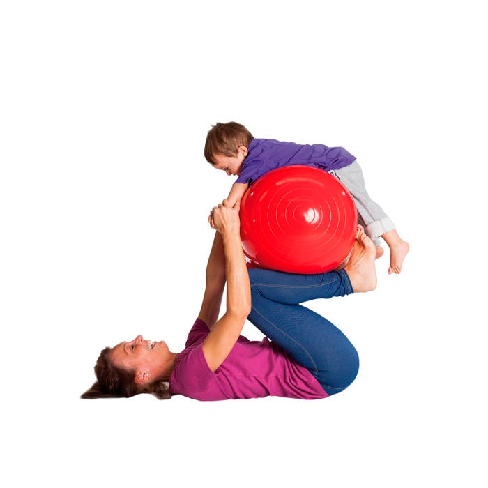 Gymnic Physio-Roll Fitness Ball, 34 Inch, Red, Each