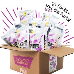 TeacherGeek STRAW ROCKETS, 10 PACK 2132132
