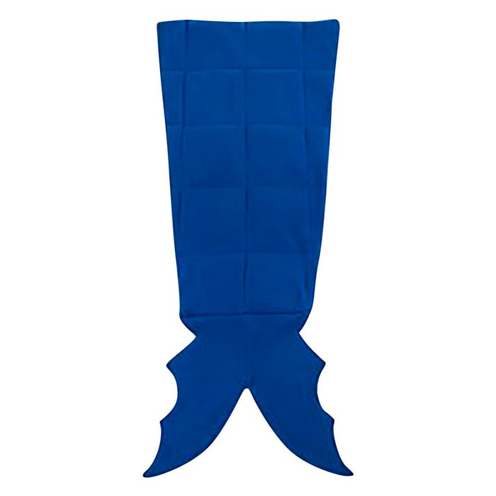 Covered in Comfort Fleece Weighted Dragon Tail, 46 x 24 Inches, 5 Pounds, Blue