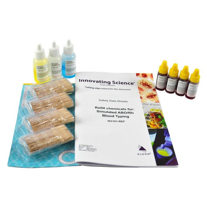 Innovating Science ABO/Rh Blood Typing Lab, Refill