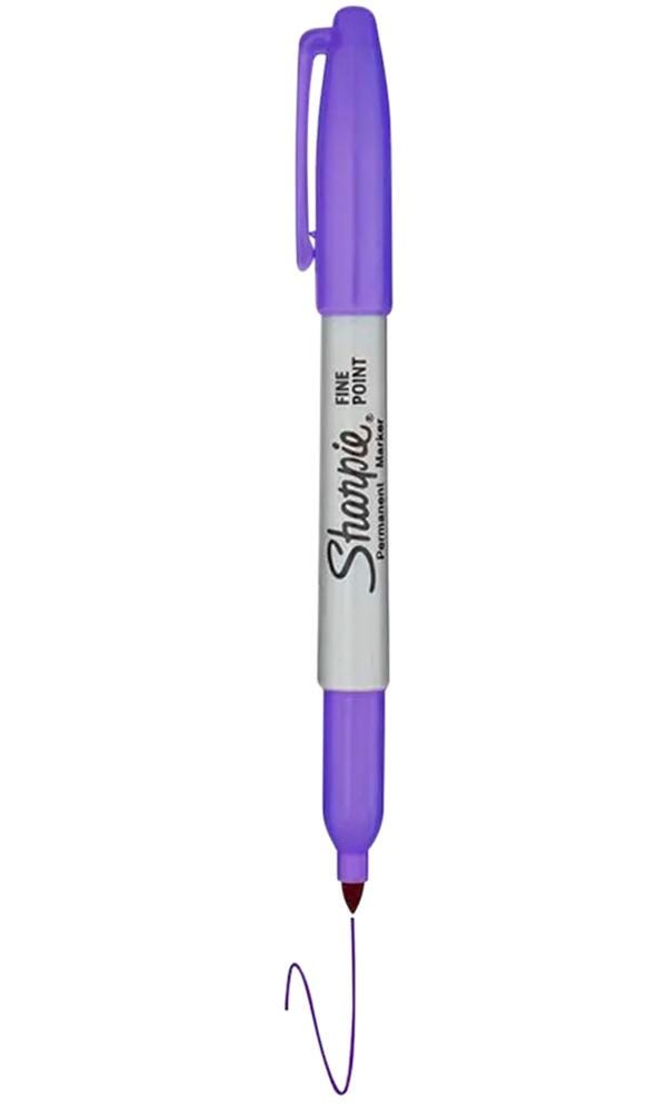 Image for Sharpie Permanent Markers, Fine Point, Purple, Pack of 12 from School Specialty