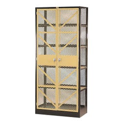 Debcor Large Drying Cabinet,36 x 18 x 84 Inches, Dark Brown/Antique Gold 423146