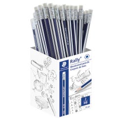 Staedtler #2 Rally Pencils, Blue/White, Pack of 72