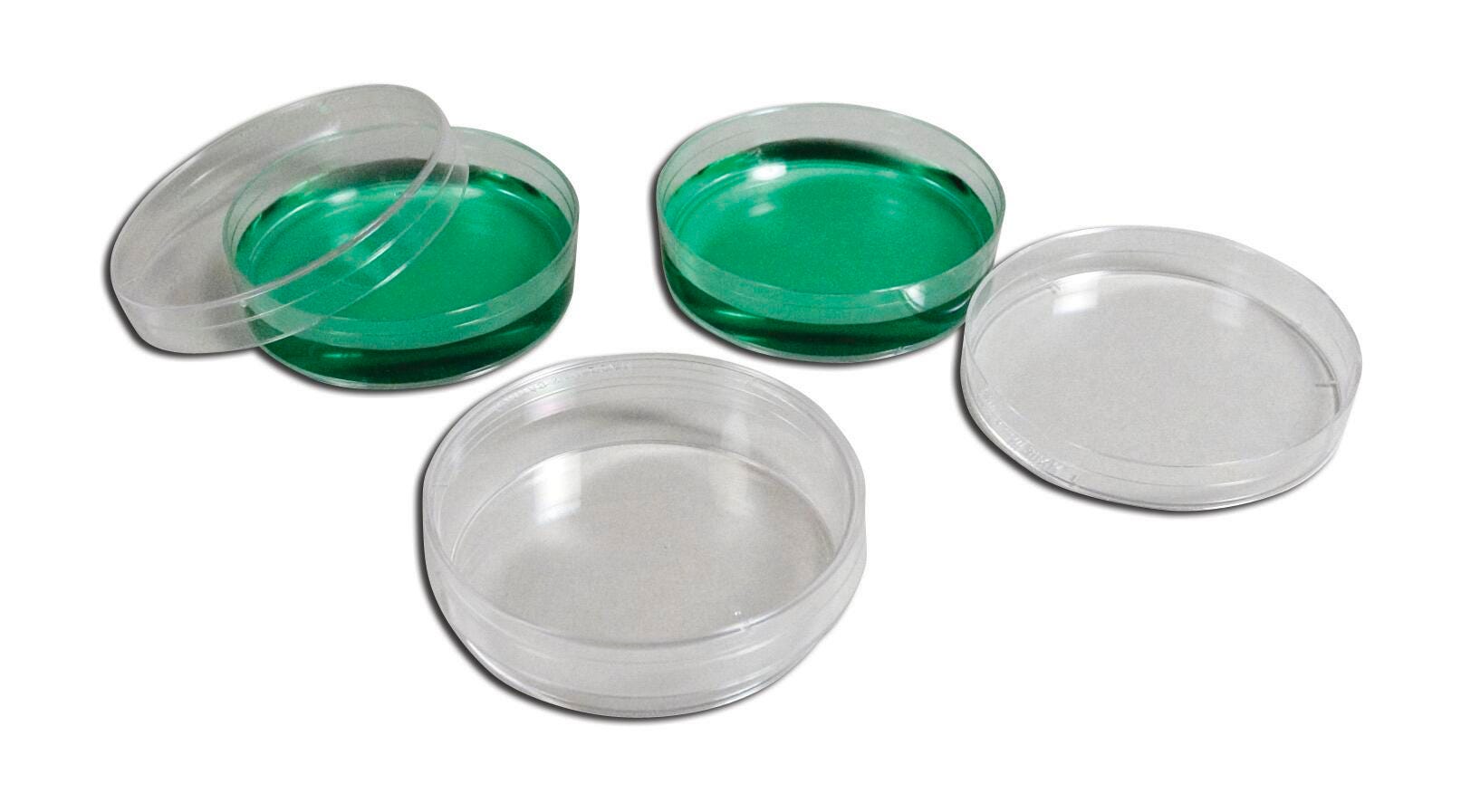 United Scientific Disposable Optically-Clear Petri Dish, 60 L x 15 W mm, Polystyrene, Pack of 20 574040