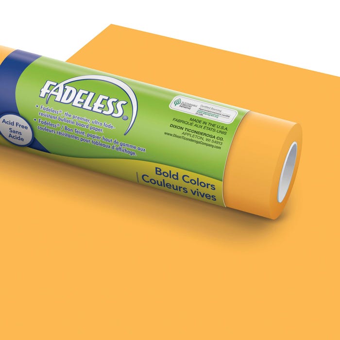 Fadeless Paper Roll, Sunset Gold, 48 Inches x 50 Feet