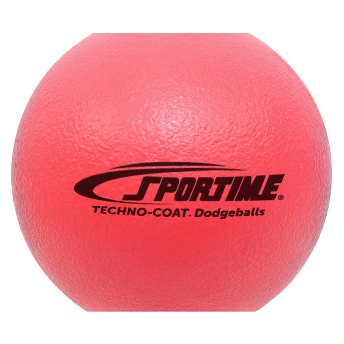 Sportime Techno-Coat Foam Low Bounce Dodgeballs, 8-1/4 Inches, Set of 6