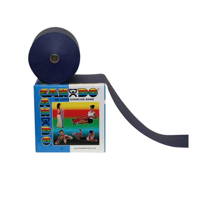 CanDo Latex Free Exercise Band, Heavy Resistance, 50 Yard Roll, Blue