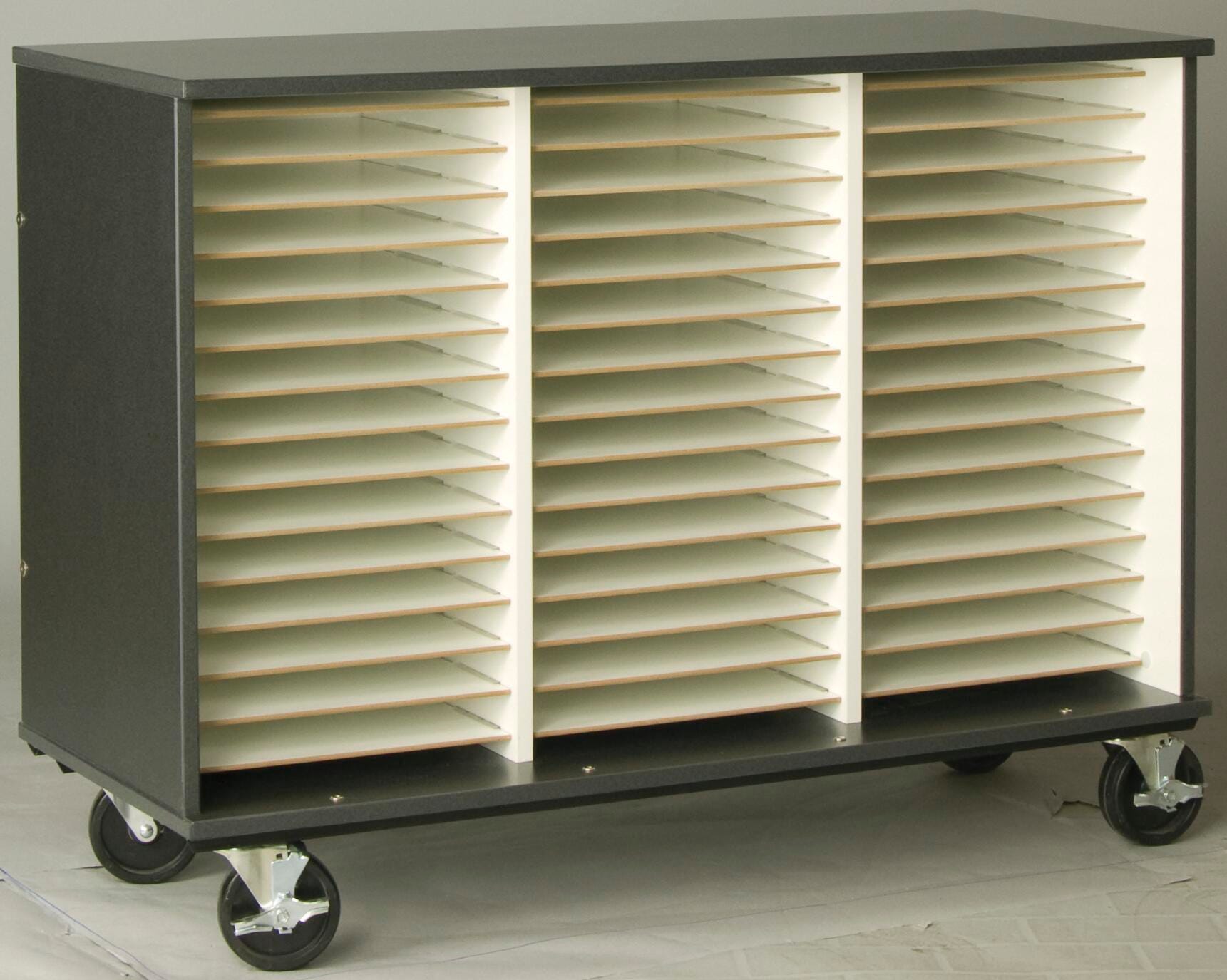 Stevens I.D. Systems 51 Compartment Mobile Folio Cabinet, 48 x 20 x 40 Inches 4001097