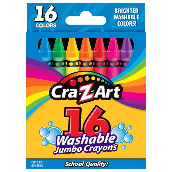 Cra-Z-Art Jumbo Washable Crayons, Set of 16