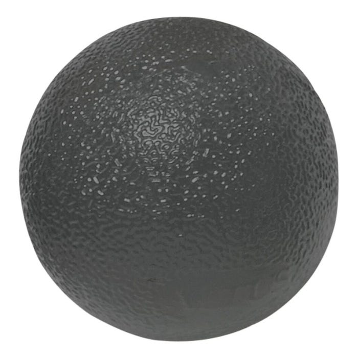 CanDo Gel Squeeze Ball, Standard Circular, Black, X-Heavy Resistance