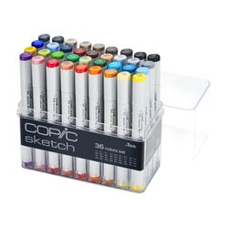 Copic Sketch Marker Set, 36 color basic set. 2134618