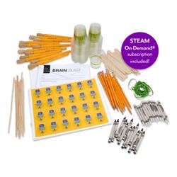STEAM On Demand K through 2 Kit: Tabletop Rocket and Scratch Art Lessons