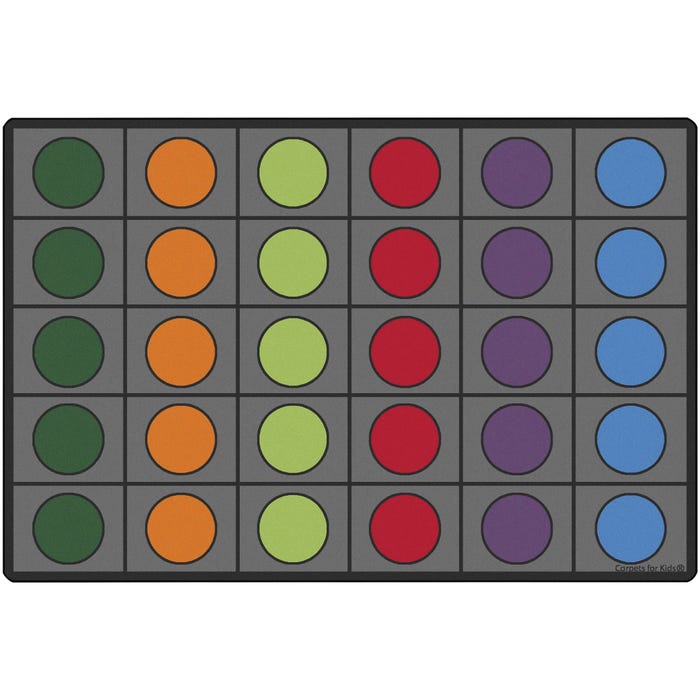 Carpets for Kids Premium Seating Circles Circletime Carpet, Rectangle