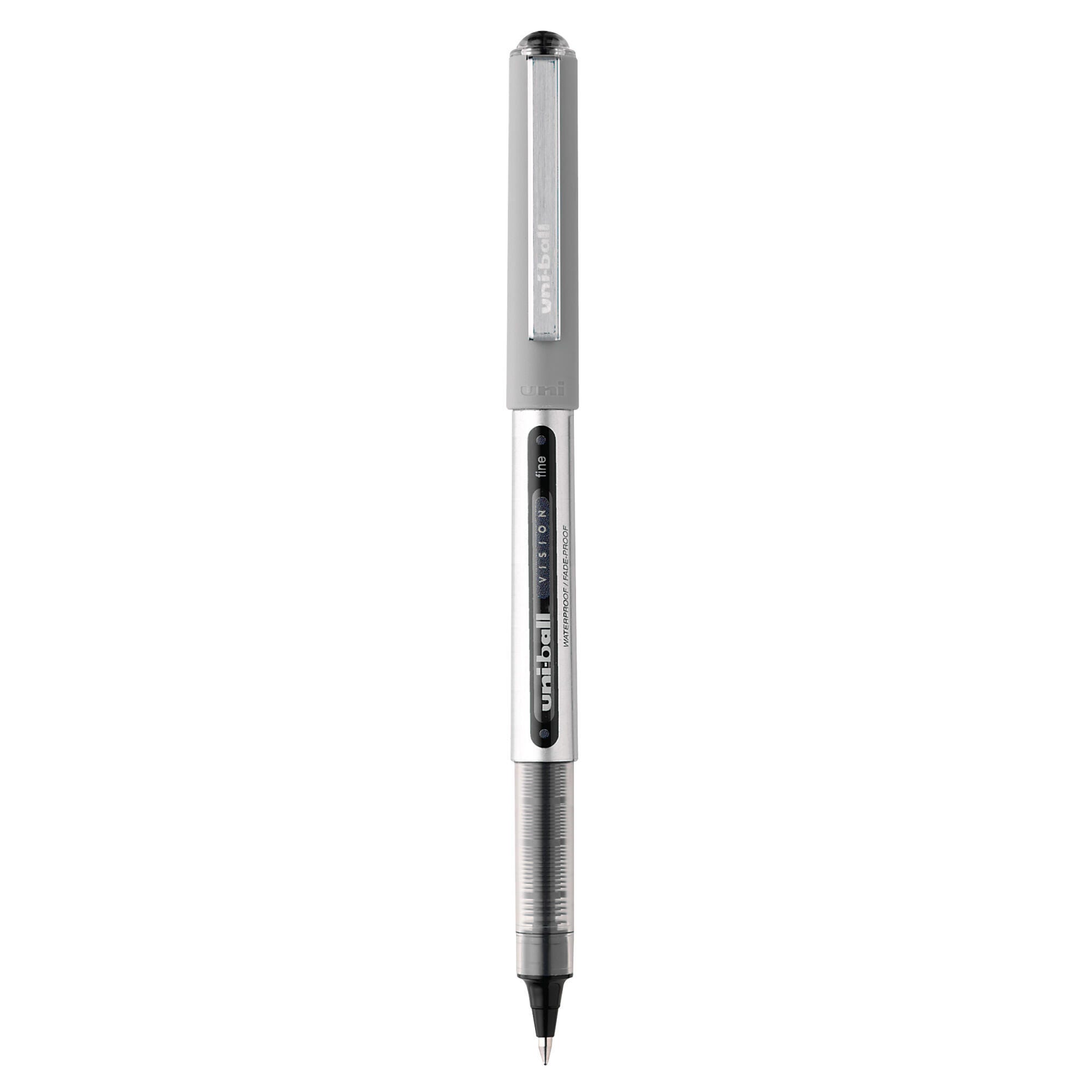 uniball Vision Stick Roller Ball Pen, 0.7 mm Fine Tip, Black 002827