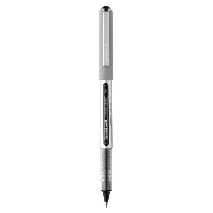 uniball Vision Stick Roller Ball Pen, 0.7 mm Fine Tip, Black