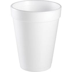 Dart Insulated Container Cup, 14 oz, Styrofoam, White, Carton of 1000, Item Number 1309628