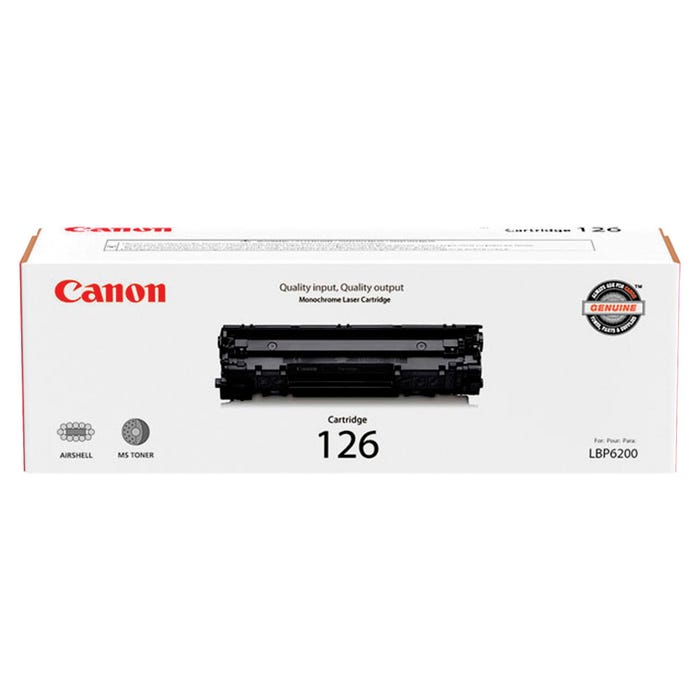 Canon Ink Toner Cartridge, CARTRIDGE126, Black