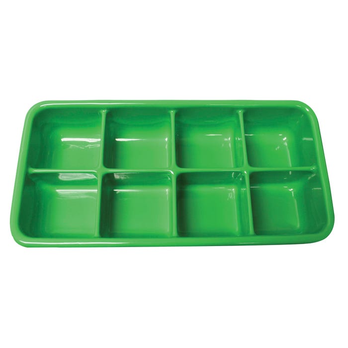 Shirley K's Storage Tray, 8 Compartment, 19 x 9-1/2 x 3-1/2 Inches, Green