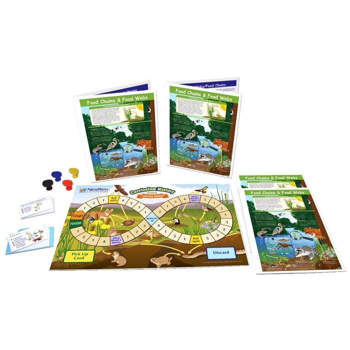 NewPath Learning Food Chains & Food Webs Learning Center Game, Grades 3 to 5
