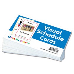 Image for Childcraft Bilingual Visual Schedule Cards, Set of 26 from School Specialty